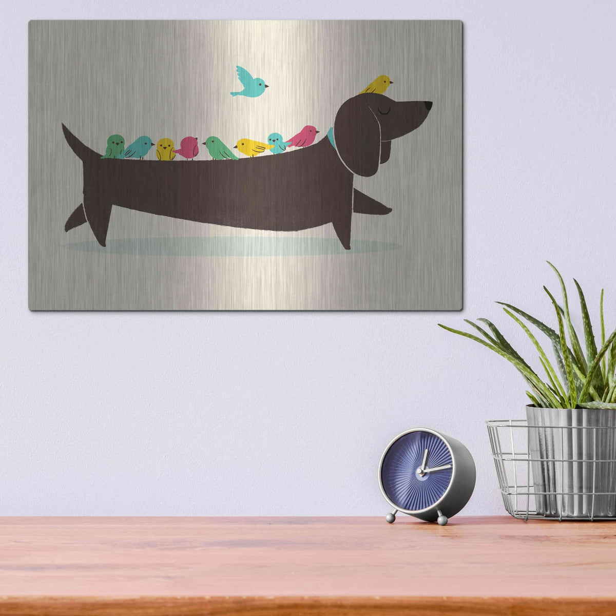 'Bird Dog' by Jay Fleck – Metal Wall Art, 16x12 room view