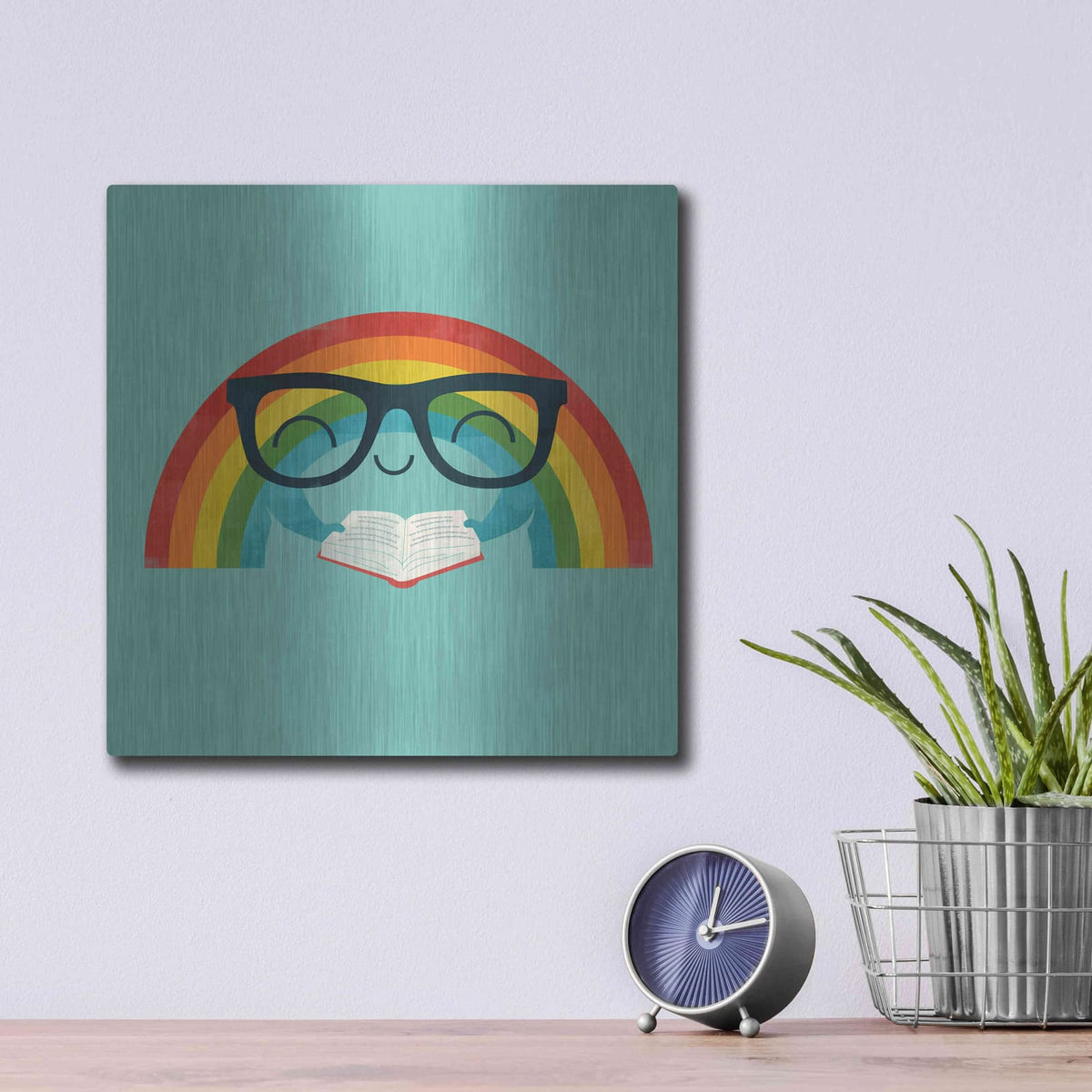 'Brainbow' by Jay Fleck – Metal Wall Art, 12x12 room view