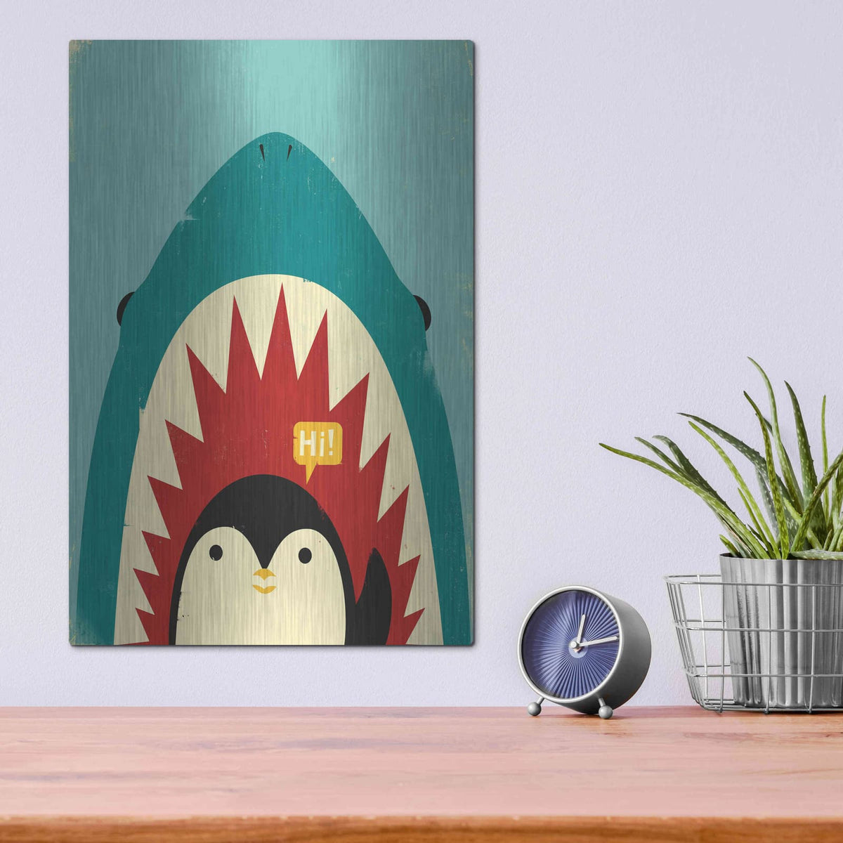 'Hi!' by Jay Fleck – Metal Wall Art, 12x16 room view