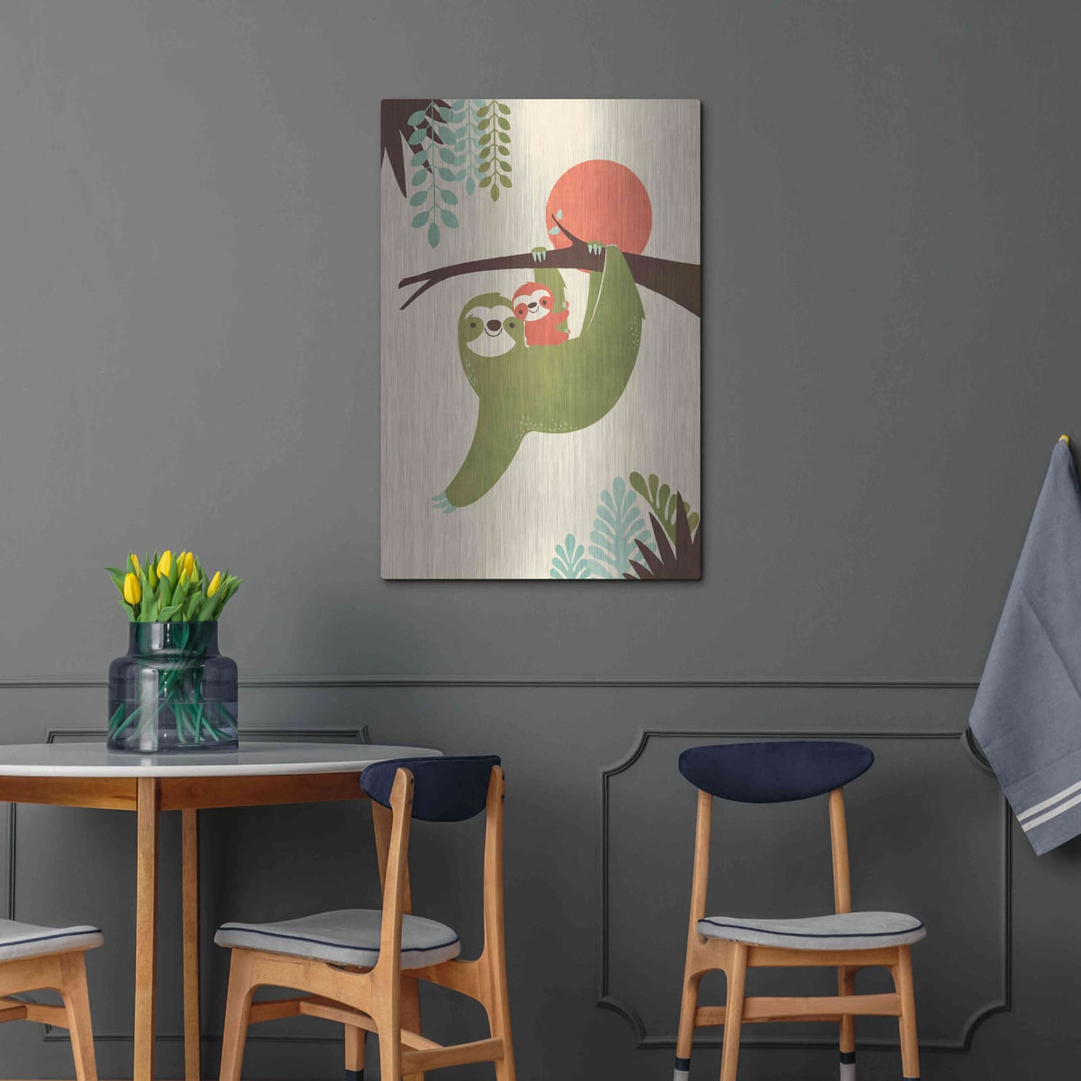 'Mama Sloth' by Jay Fleck – Metal Wall Art, 24x36 room view