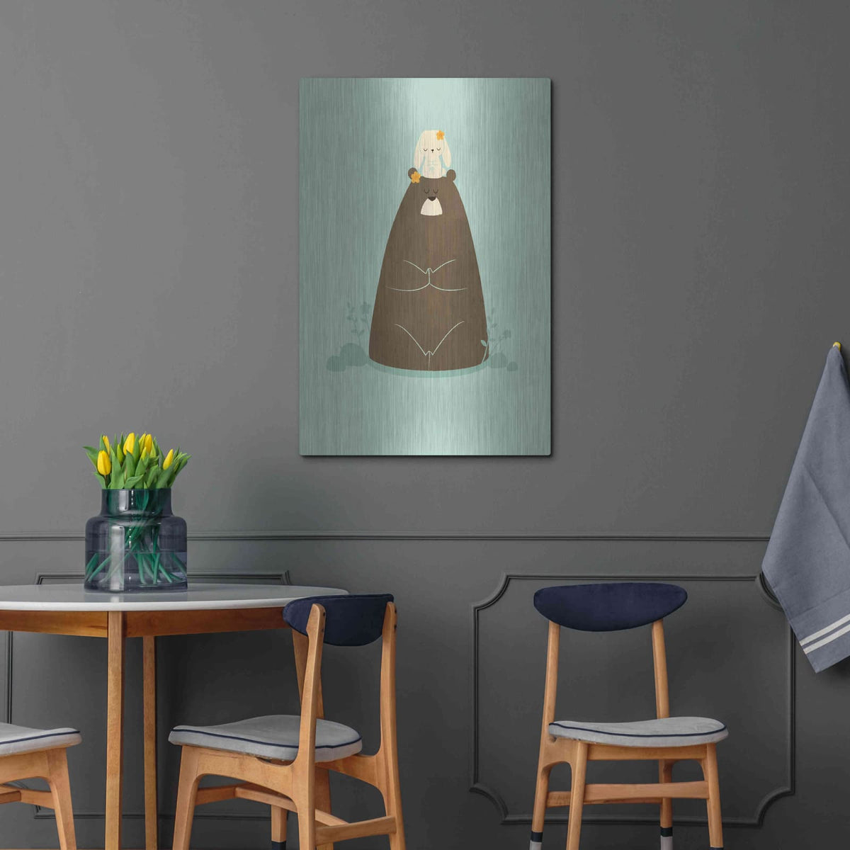 'Namaste' by Jay Fleck – Metal Wall Art, 24x36 room view