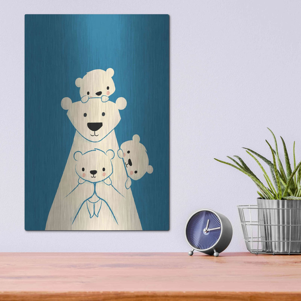 'Papa Bear' by Jay Fleck – Metal Wall Art, 12x16 room view
