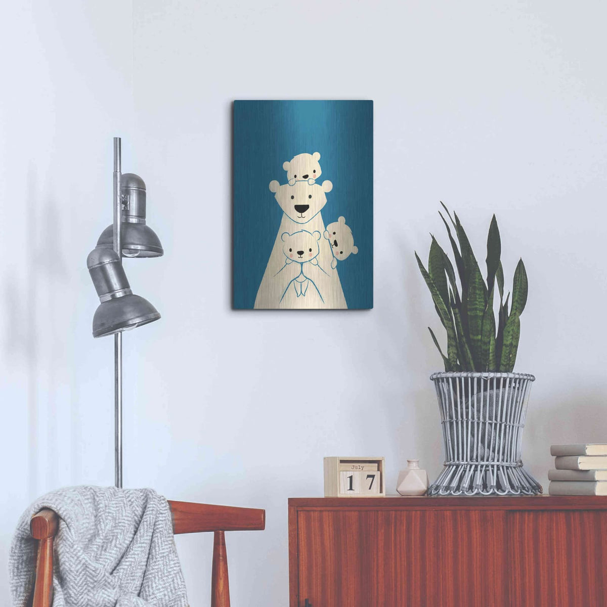 'Papa Bear' by Jay Fleck – Metal Wall Art, 16x24 room view