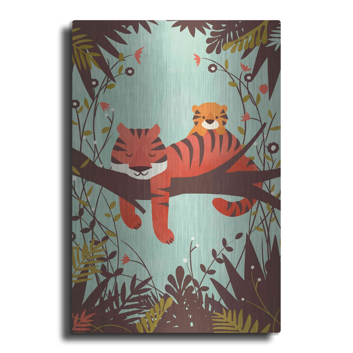 'Sleeping Tiger' by Jay Fleck – Metal Wall Art