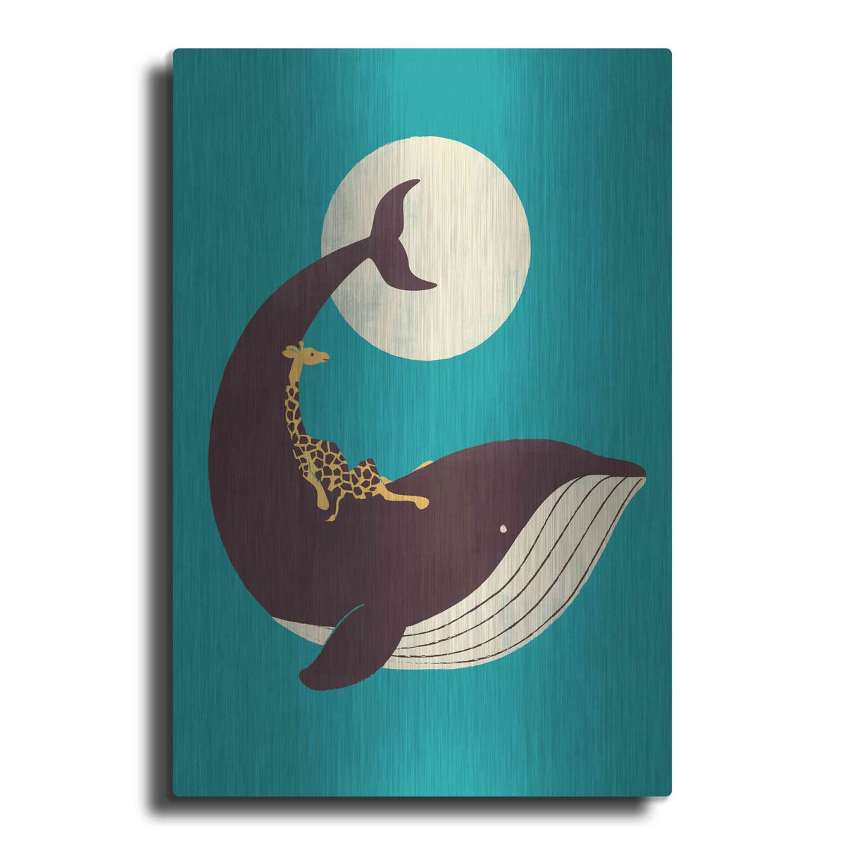 'The Giraffe and the Whale' by Jay Fleck – Metal Wall Art