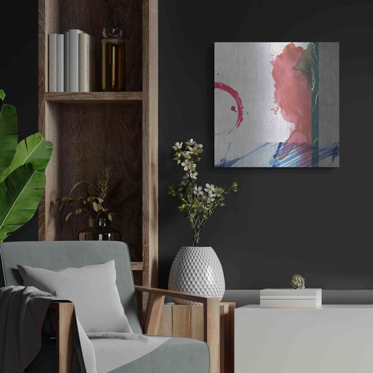 'Agenais 2' by Louis Duncan – Metal Wall Art, 24x24 room view