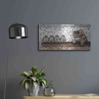 Luxe Metal Art 'Siesta' by Alexander Gunin, Metal Wall Art,24x12