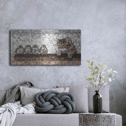 Luxe Metal Art 'Siesta' by Alexander Gunin, Metal Wall Art,48x24