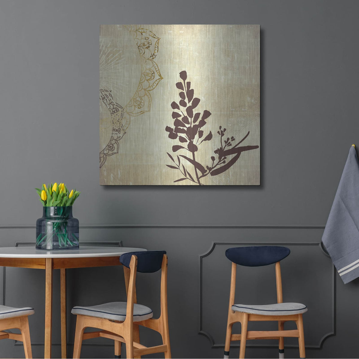 'Henna Highlights 2' by Louis Duncan – Metal Wall Art, 36x36 room view