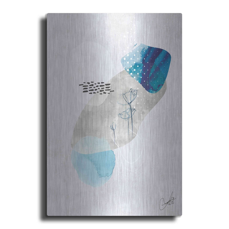 'Indigo Blossom No. 2' by Louis Duncan – Metal Wall Art