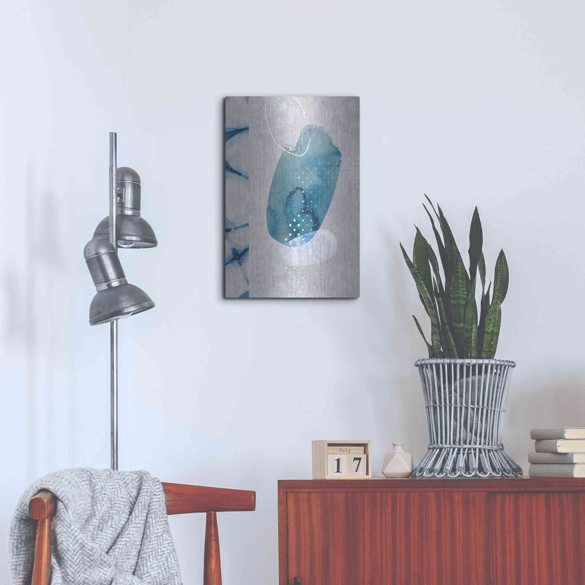 'Indigo Haze No. 2' by Louis Duncan – Metal Wall Art, 16x24 room view