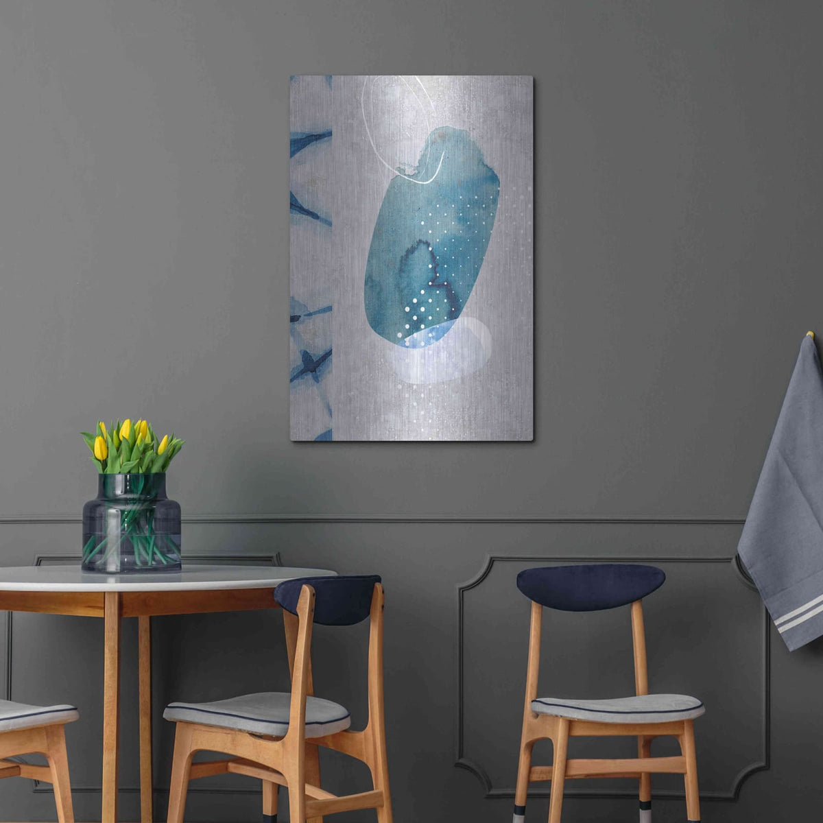 'Indigo Haze No. 2' by Louis Duncan – Metal Wall Art, 24x36 room view