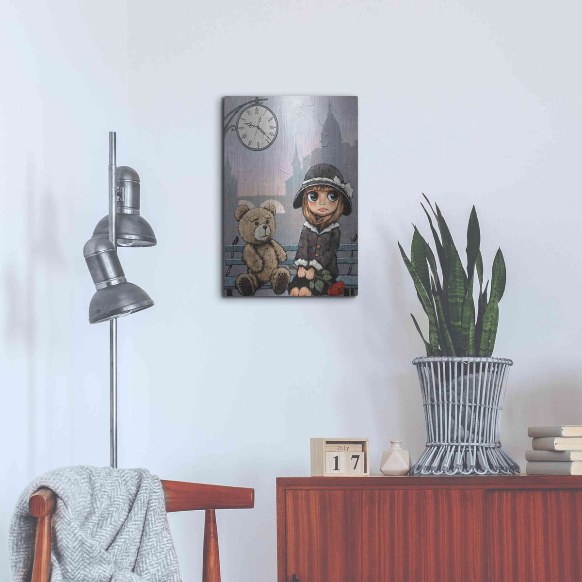 'Appointment with Bear' by Alexander Gunin – Metal Wall Art, 16x24 room view