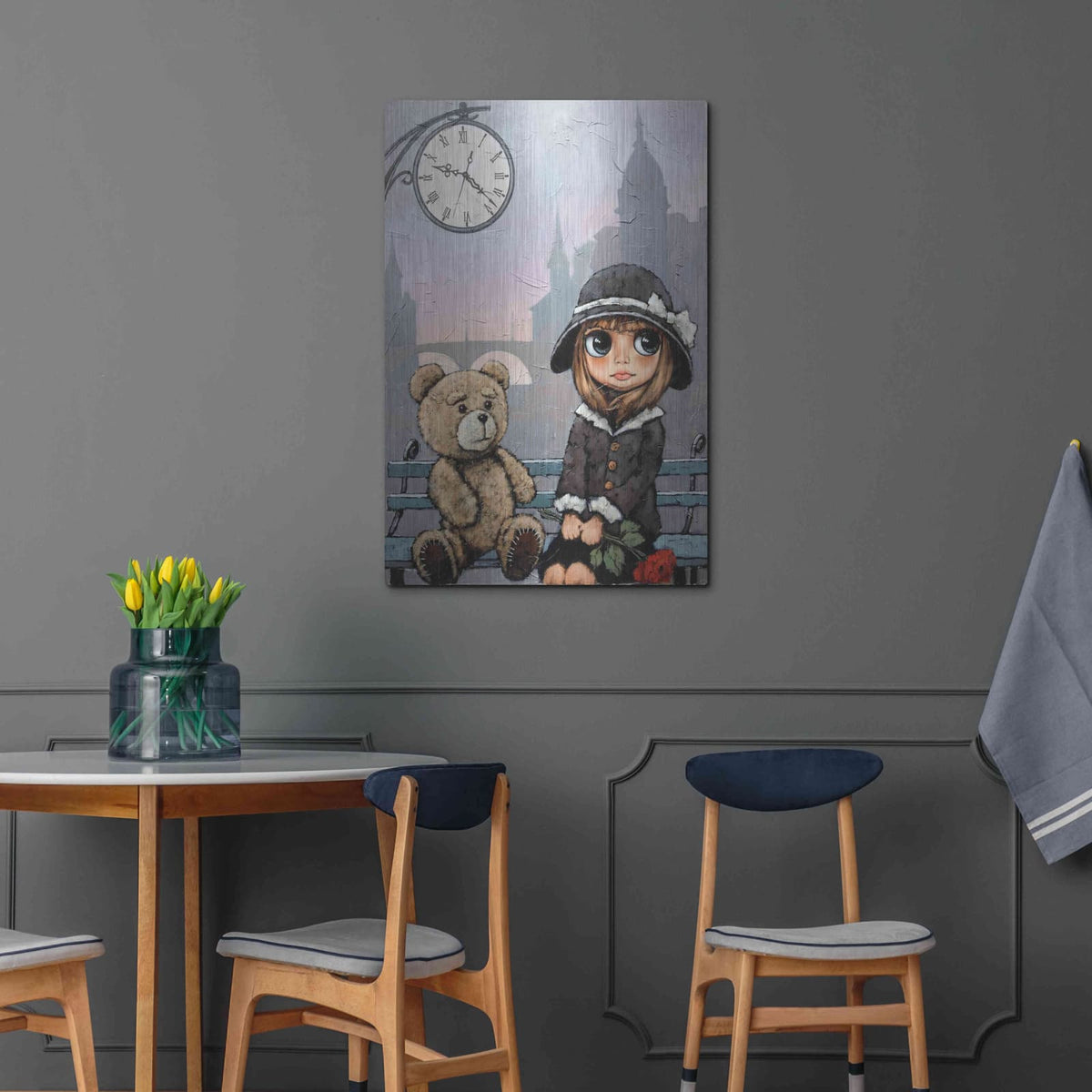 'Appointment with Bear' by Alexander Gunin – Metal Wall Art, 24x36 room view