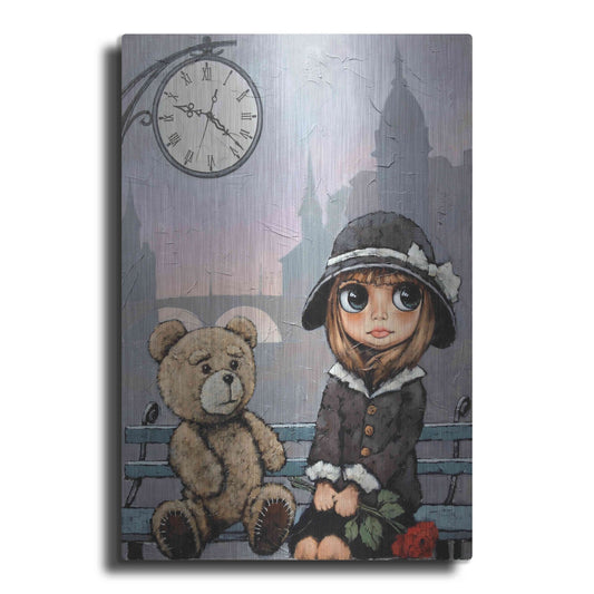 Luxe Metal Art 'Appointment with Bear' by Alexander Gunin, Metal Wall Art