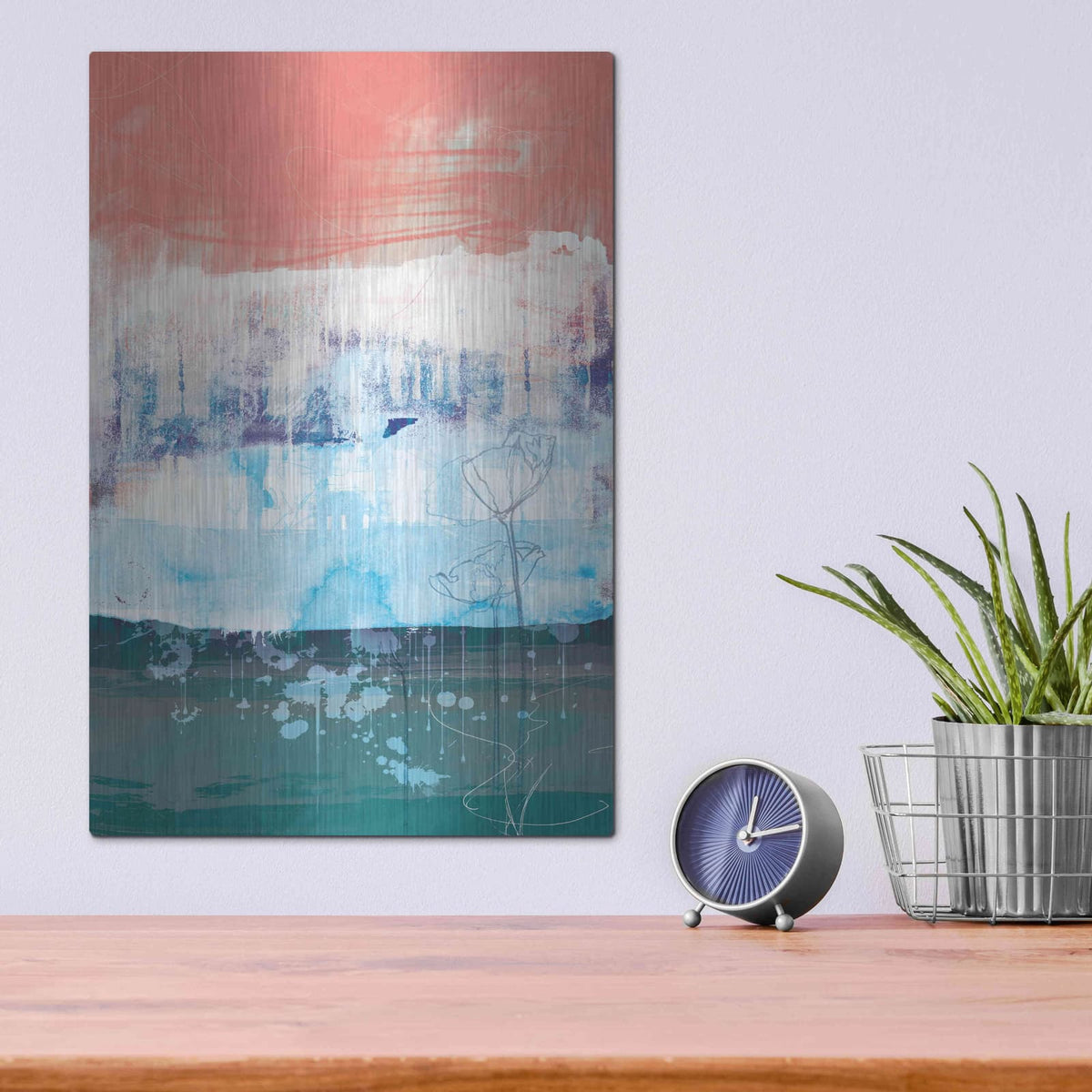 'Unexpected Bloom No. 1' by Louis Duncan – Metal Wall Art, 12x16 room view