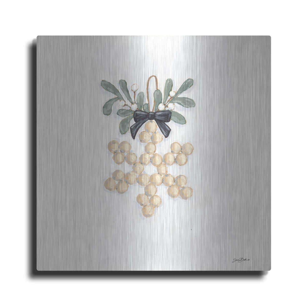 'Farmhouse Ornament II' by Sara Baker – Metal Wall Art