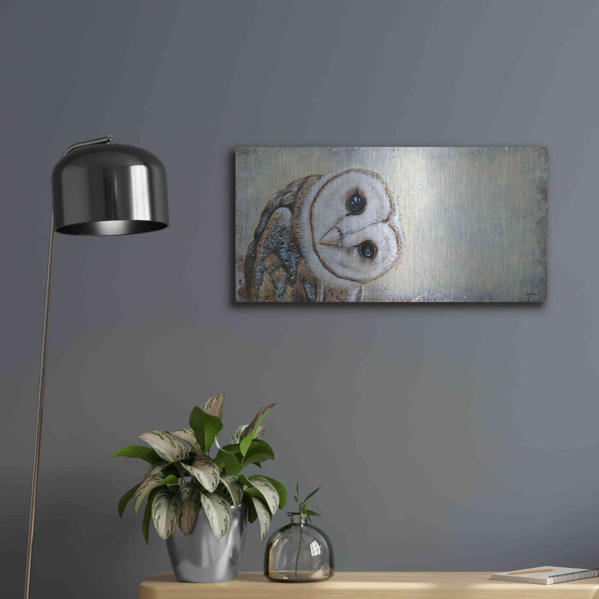 'Curiosity' by Britt Hallowell – Metal Wall Art, 24x12 room view