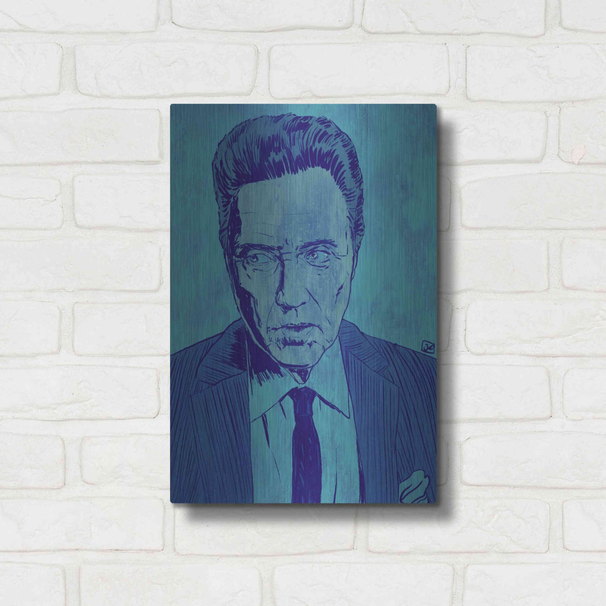 Luxe Metal Art 'CWalken 2' by Giuseppe Cristiano, Metal Wall Art,12x16