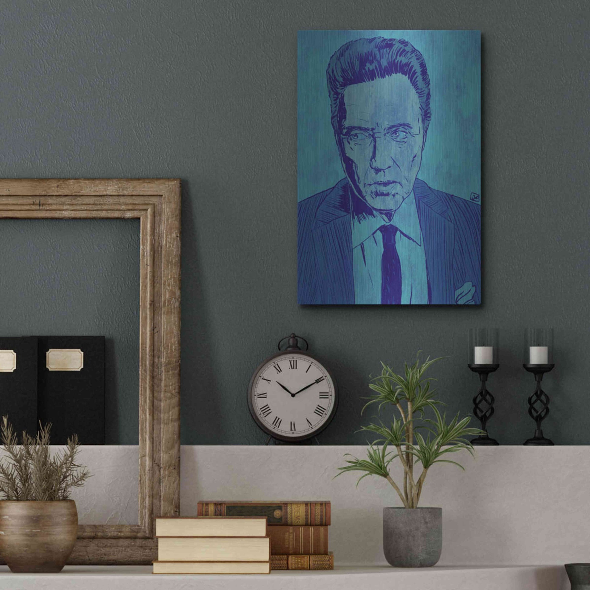 Luxe Metal Art 'CWalken 2' by Giuseppe Cristiano, Metal Wall Art,12x16