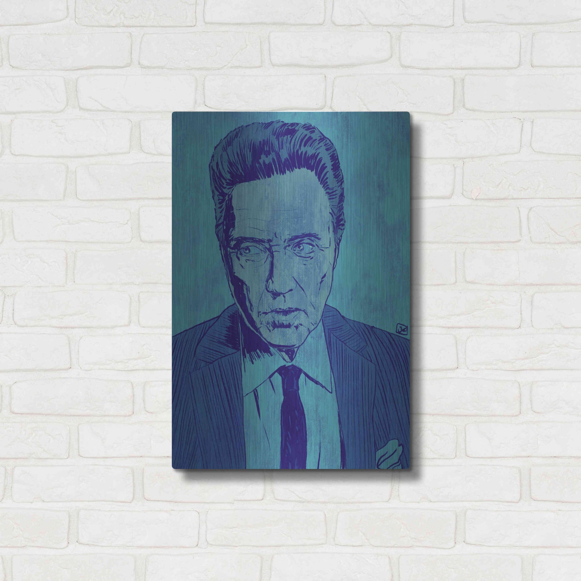 Luxe Metal Art 'CWalken 2' by Giuseppe Cristiano, Metal Wall Art,16x24