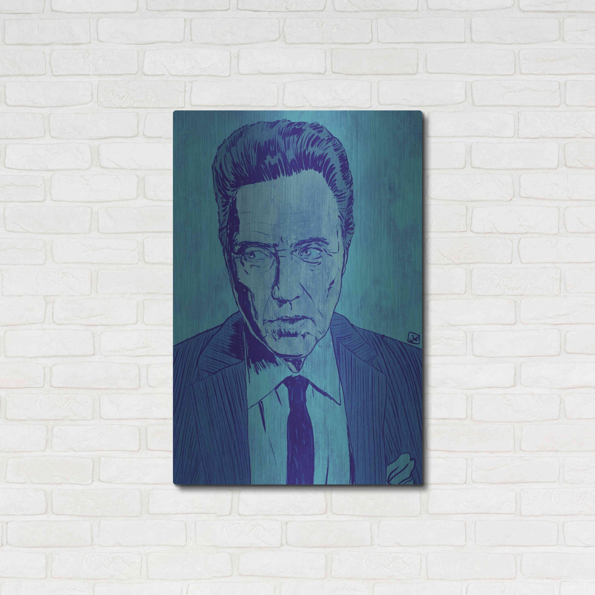 Luxe Metal Art 'CWalken 2' by Giuseppe Cristiano, Metal Wall Art,24x36