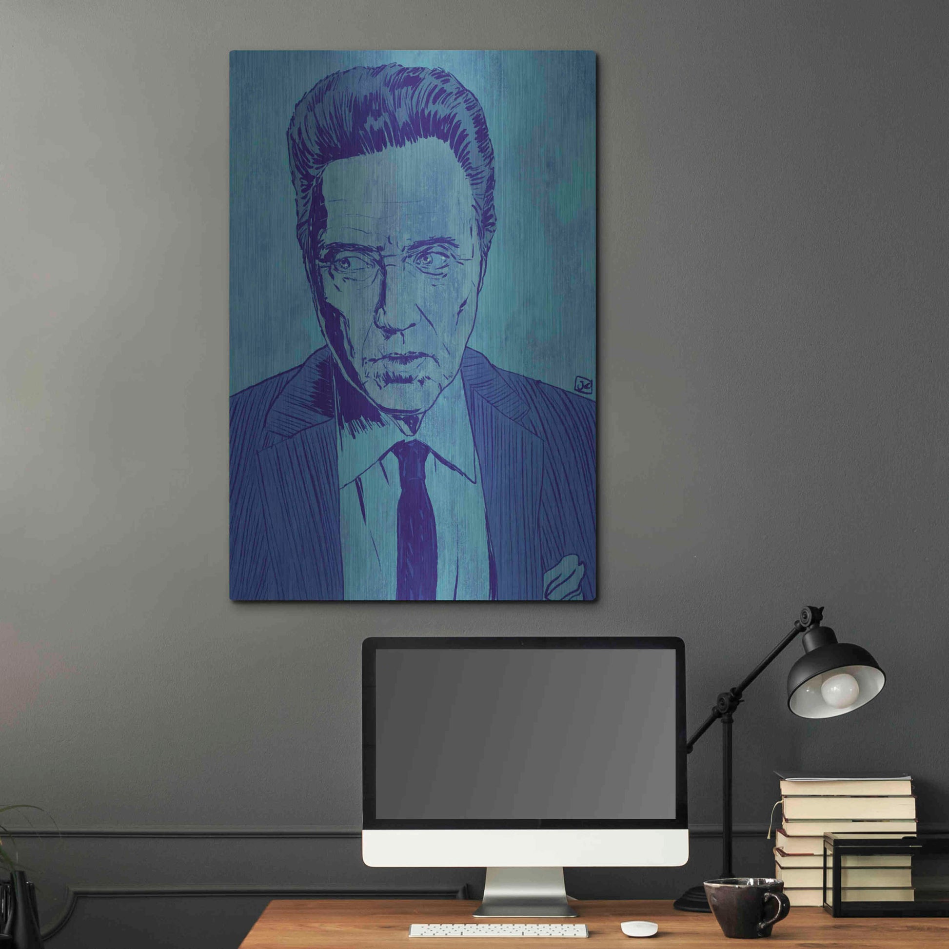 Luxe Metal Art 'CWalken 2' by Giuseppe Cristiano, Metal Wall Art,24x36