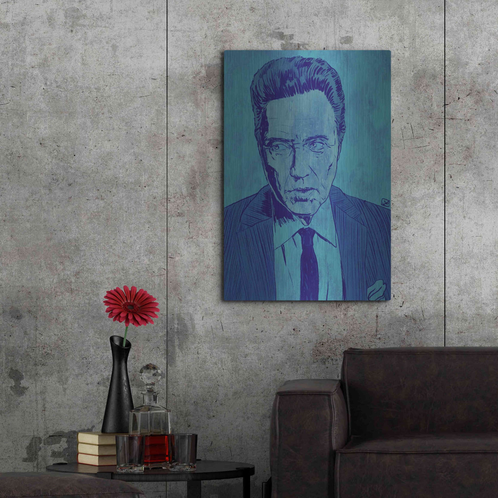 Luxe Metal Art 'CWalken 2' by Giuseppe Cristiano, Metal Wall Art,24x36