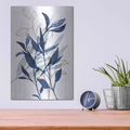 'Botanical Blues I' by Bluebird Barn – Metal Wall Art, 12x16 room view