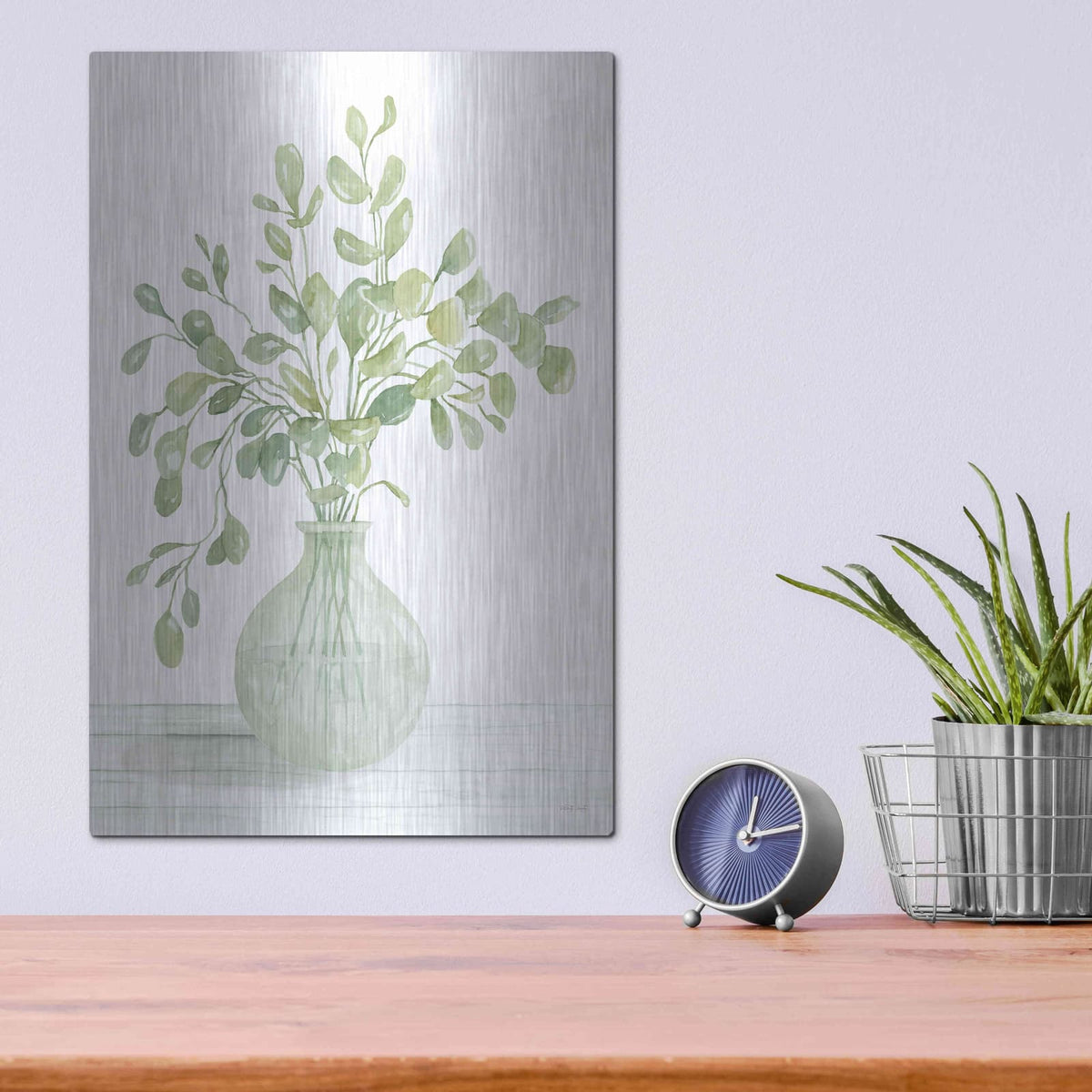 'Eucalyptus Beauty II' by Cindy Jacobs – Metal Wall Art, 12x16 room view