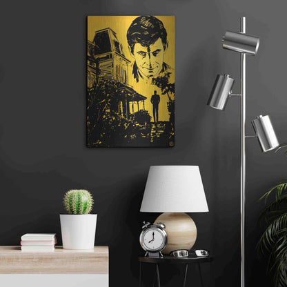 Luxe Metal Art 'Psycho' by Giuseppe Cristiano, Metal Wall Art,16x24