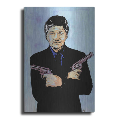 Luxe Metal Art 'Charles Bronson' by Giuseppe Cristiano, Metal Wall Art