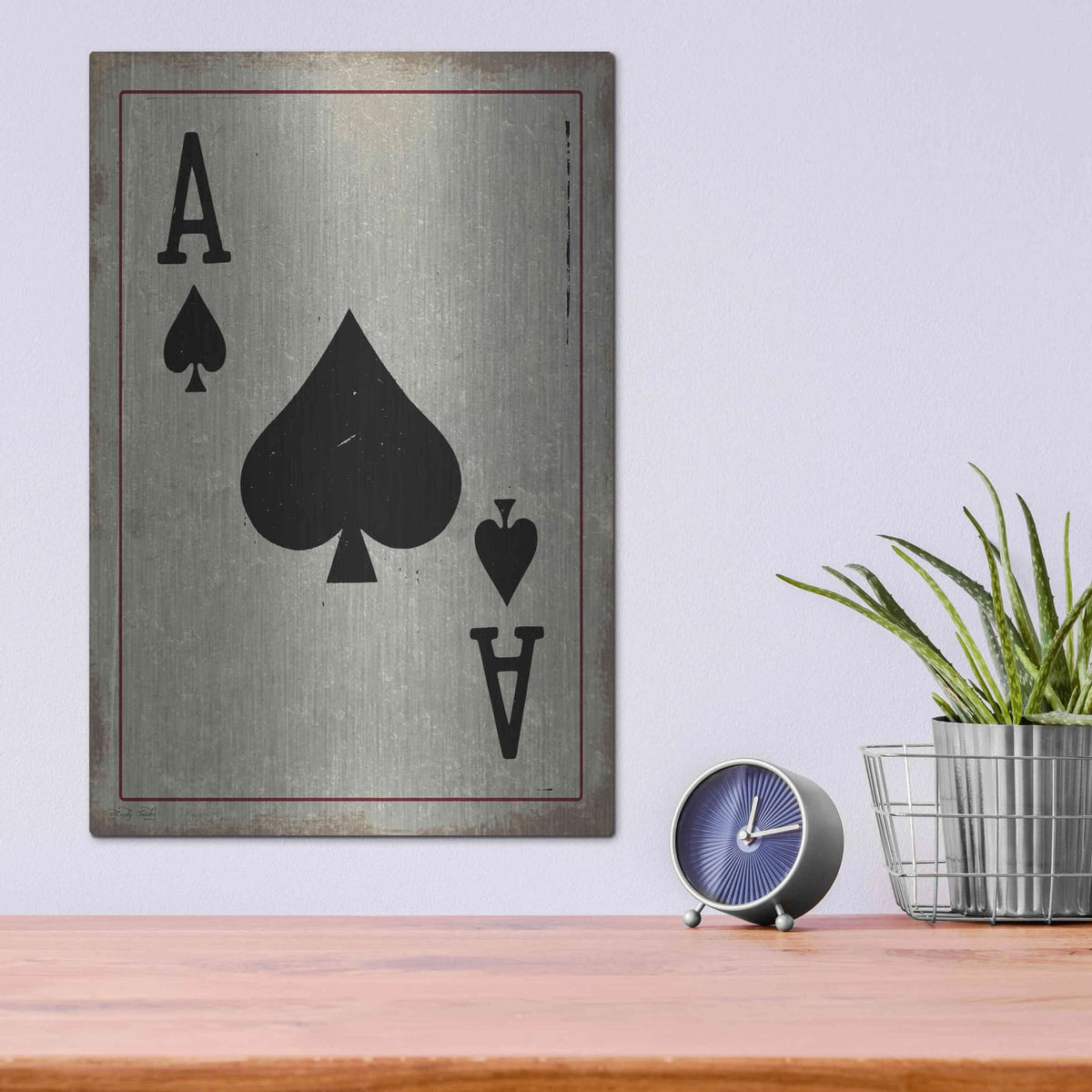'Ace of Spades' by Cindy Jacobs – Metal Wall Art, 12x16 room view