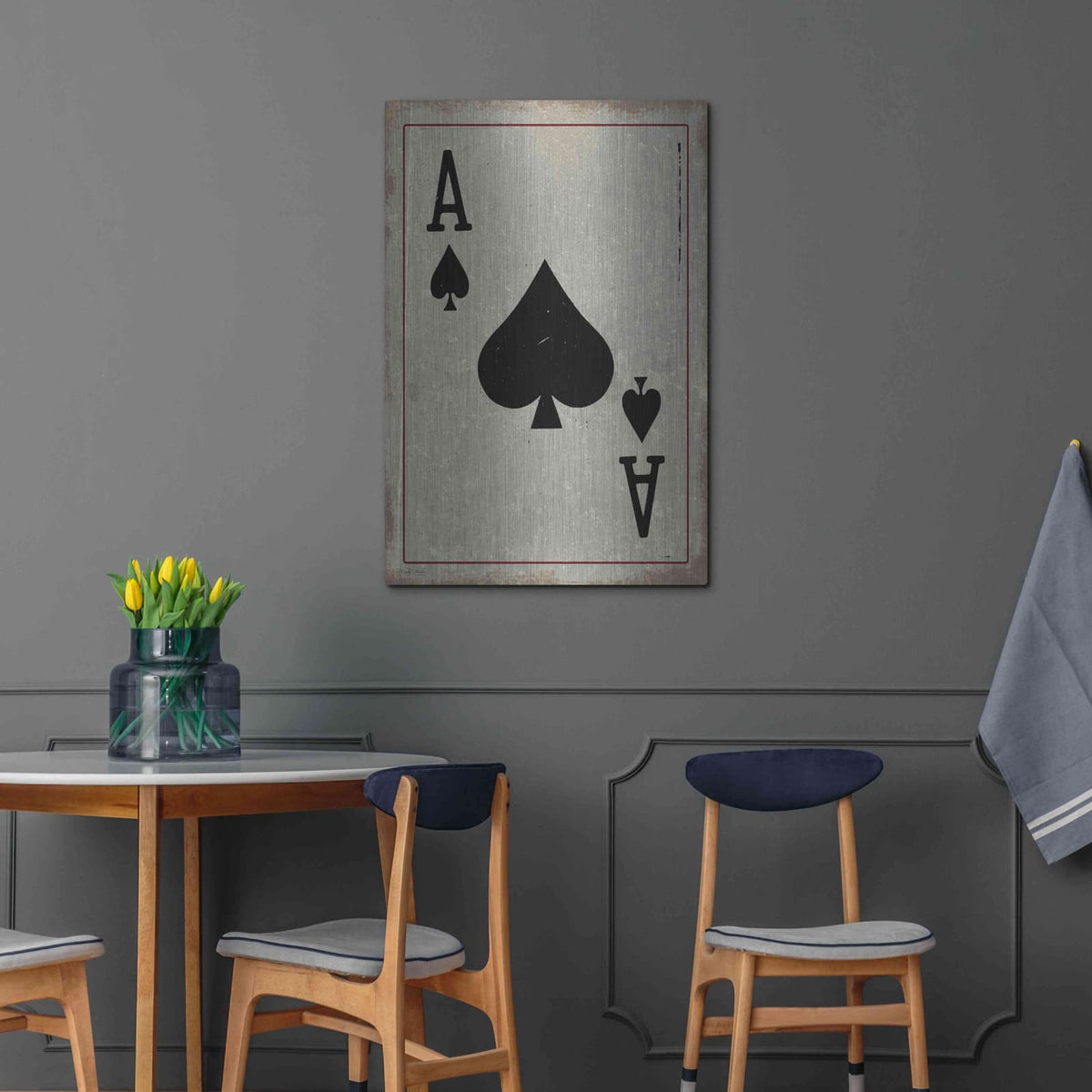 'Ace of Spades' by Cindy Jacobs – Metal Wall Art, 24x36 room view