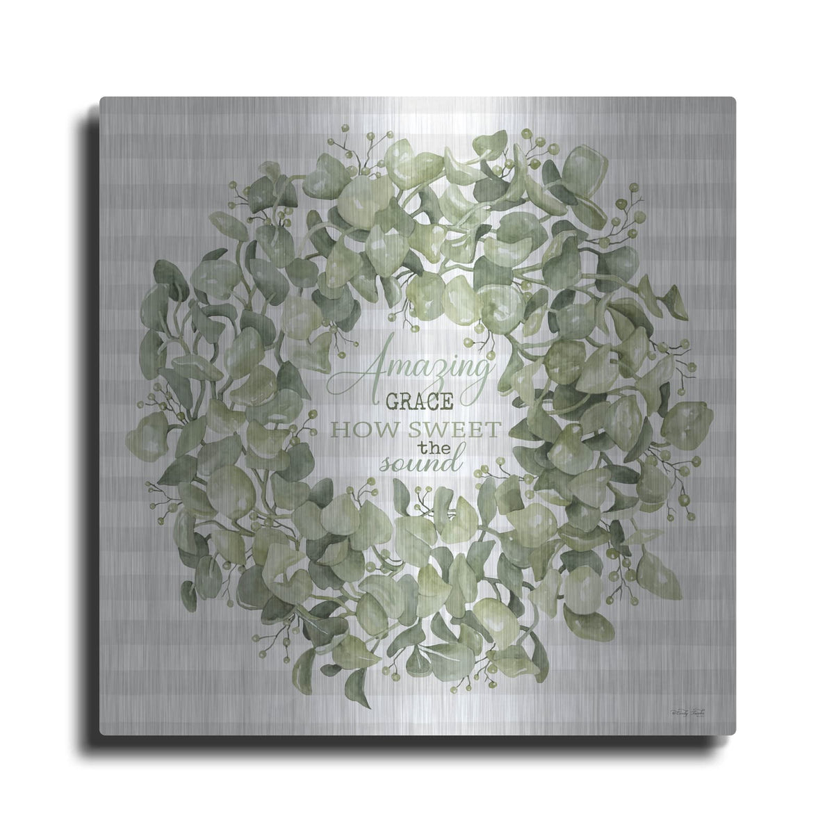 'Amazing Grace Wreath' by Cindy Jacobs – Metal Wall Art