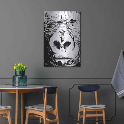 Luxe Metal Art 'Gorilla' by Giuseppe Cristiano, Metal Wall Art,24x36