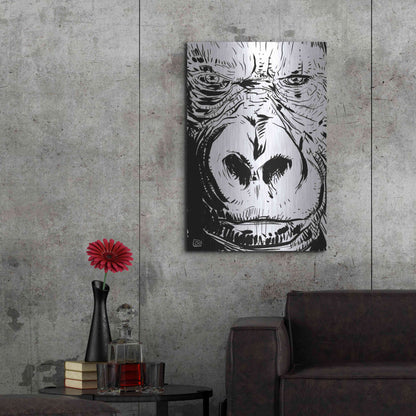 Luxe Metal Art 'Gorilla' by Giuseppe Cristiano, Metal Wall Art,24x36