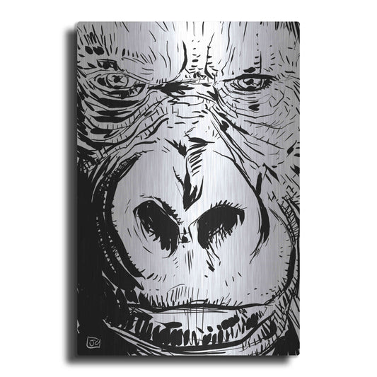 Luxe Metal Art 'Gorilla' by Giuseppe Cristiano, Metal Wall Art