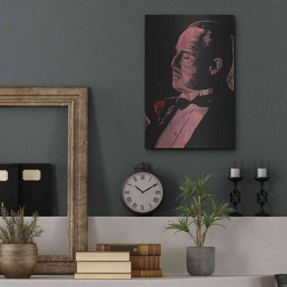 Luxe Metal Art 'Brando-Godfather' by Giuseppe Cristiano, Metal Wall Art,12x16