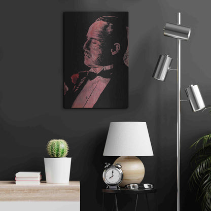 Luxe Metal Art 'Brando-Godfather' by Giuseppe Cristiano, Metal Wall Art,16x24