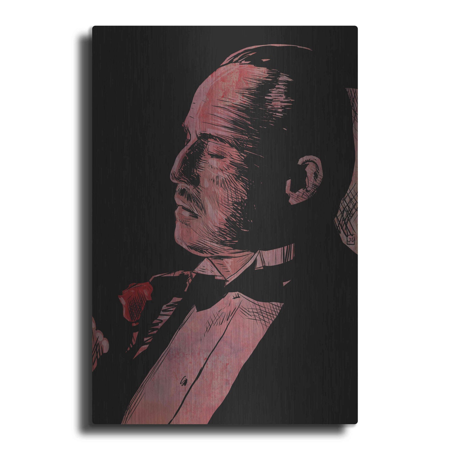 Luxe Metal Art 'Brando-Godfather' by Giuseppe Cristiano, Metal Wall Art