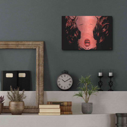 Luxe Metal Art 'O' by Giuseppe Cristiano, Metal Wall Art,16x12