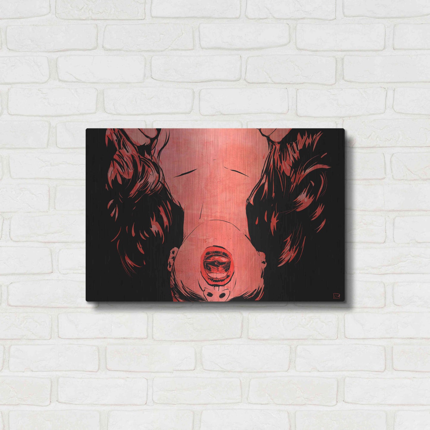 Luxe Metal Art 'O' by Giuseppe Cristiano, Metal Wall Art,24x16