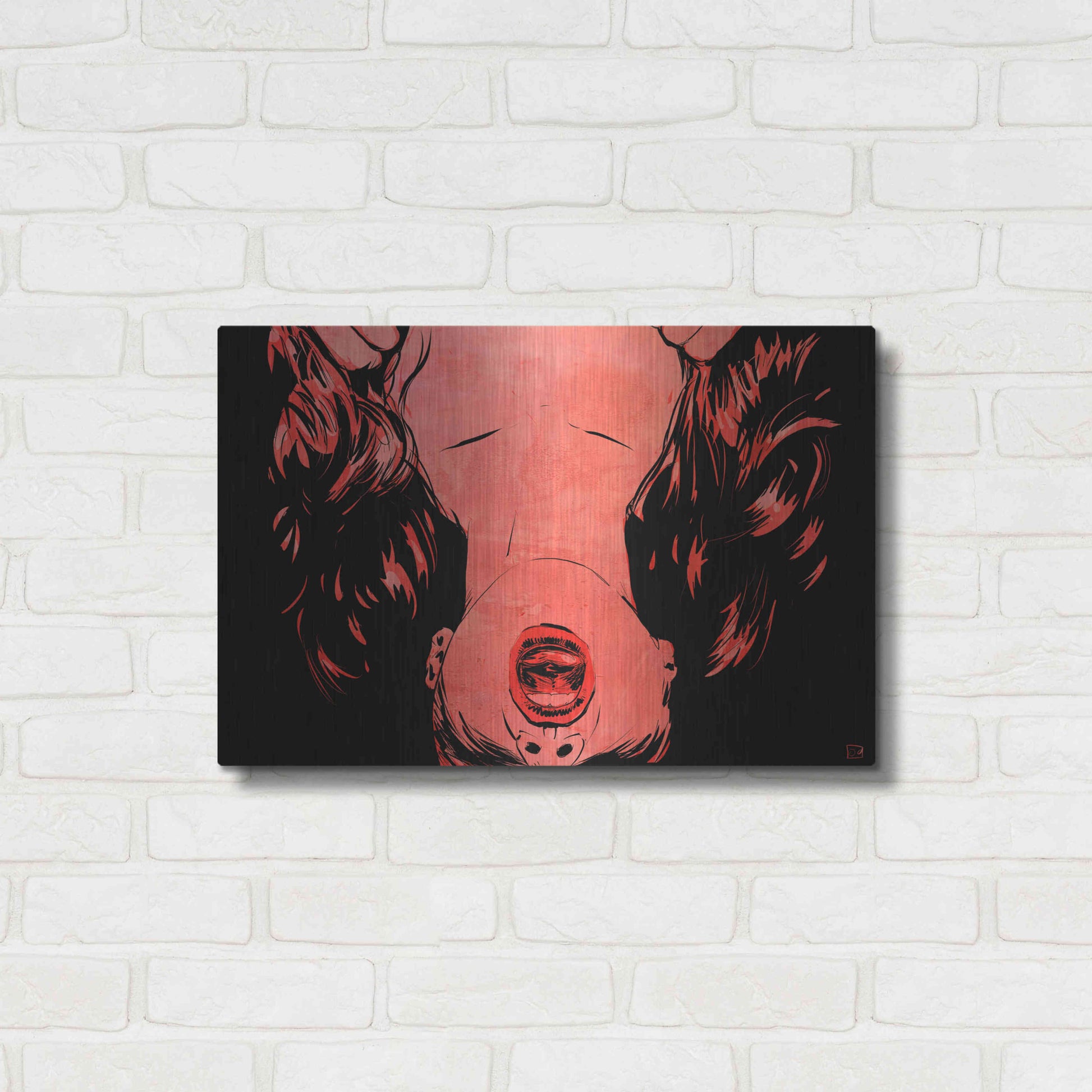 Luxe Metal Art 'O' by Giuseppe Cristiano, Metal Wall Art,24x16