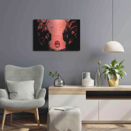 Luxe Metal Art 'O' by Giuseppe Cristiano, Metal Wall Art,24x16