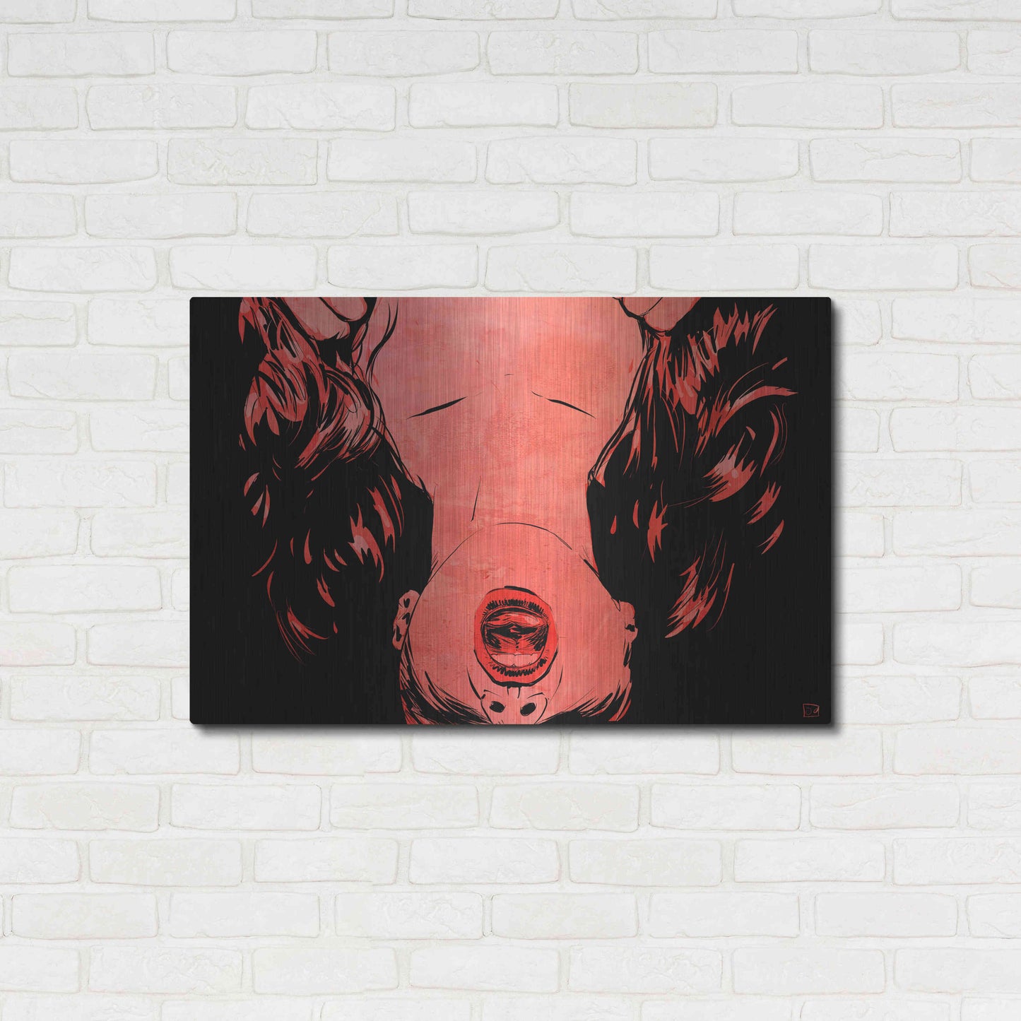 Luxe Metal Art 'O' by Giuseppe Cristiano, Metal Wall Art,36x24