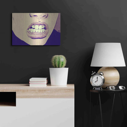 Luxe Metal Art 'GRRR' by Giuseppe Cristiano, Metal Wall Art,24x16