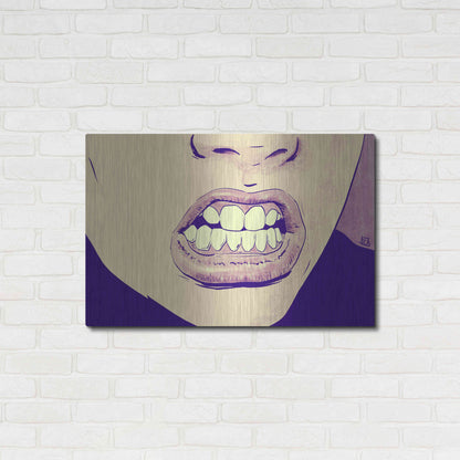 Luxe Metal Art 'GRRR' by Giuseppe Cristiano, Metal Wall Art,36x24