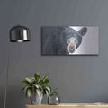 'Black Bear' by Diane Fifer – Metal Wall Art, 24x12 room view