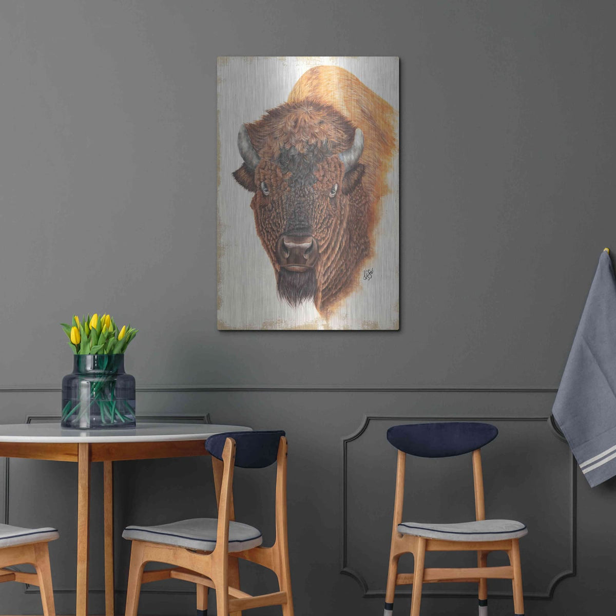 'Wildly Free' by Diane Fifer – Metal Wall Art, 24x36 room view